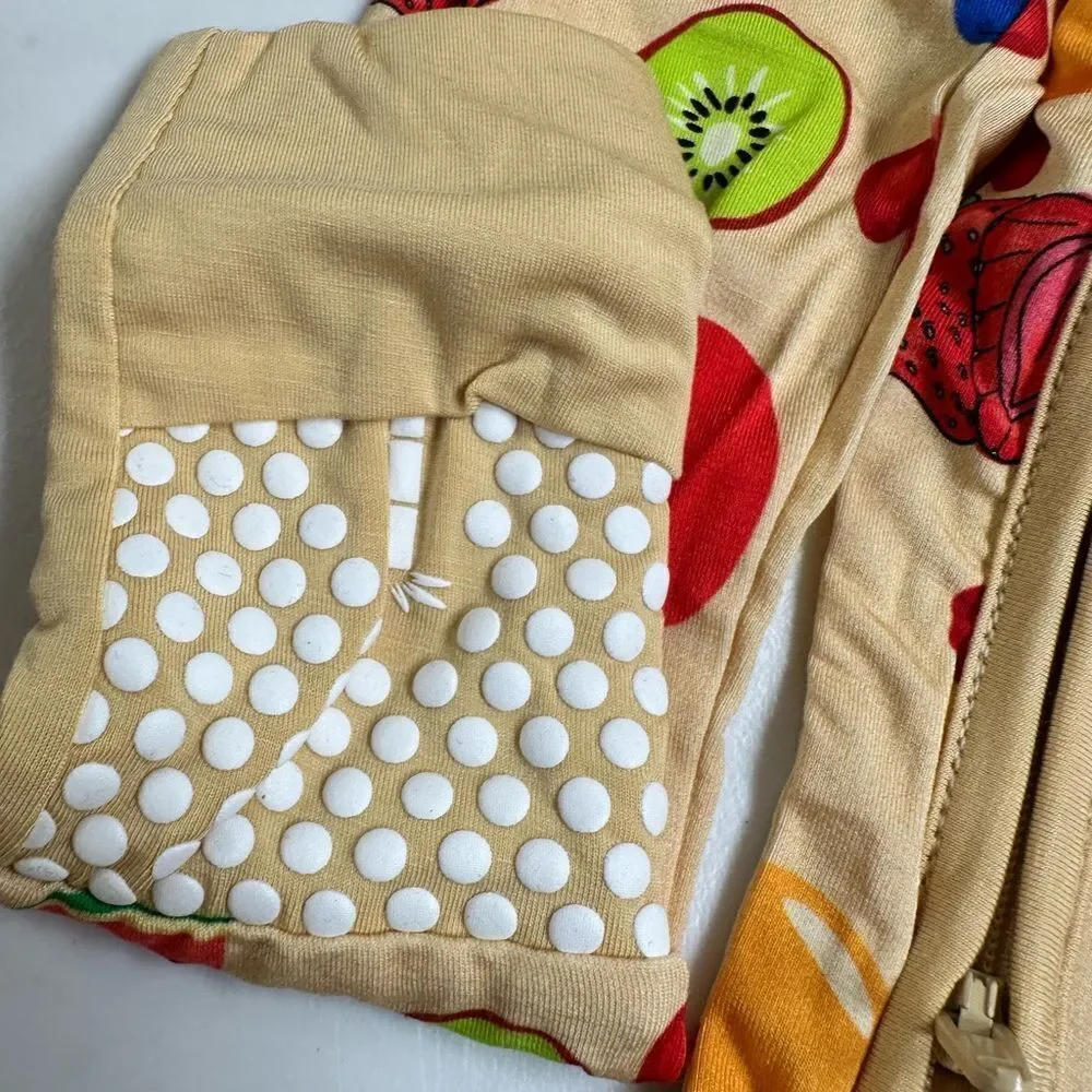 NWT Jamboo Infant Vibrant Yellow Convertible One Piece Bamboo Pajamas 6-12M